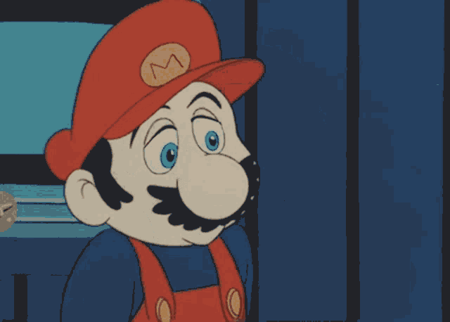 Mario Blushing GIF