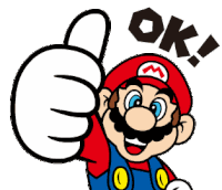 Mario Ok Sticker
