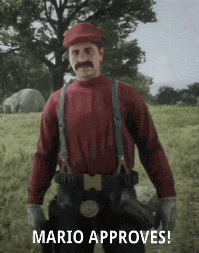 Mario Thumbs Up GIF