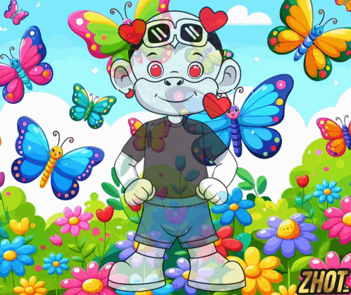 Mariposa Volando Cartoon Butterfly Gif GIF