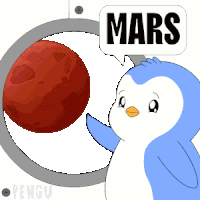 Mars Star Sticker