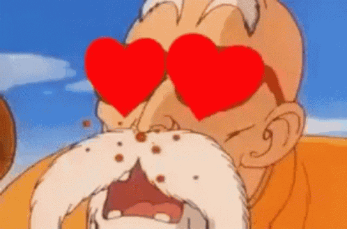 Master Roshi Nose Bleed GIF