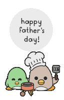 Matchaipenguins Happy Fathers Day Sticker