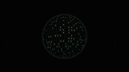 Matrix Art Numbers GIF