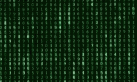 Matrix Numbers GIF