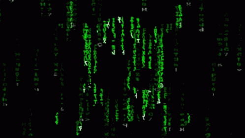 Matrix Skull GIF