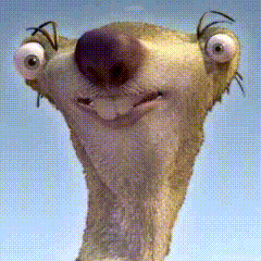 Max Verstappen Sid The Sloth GIF