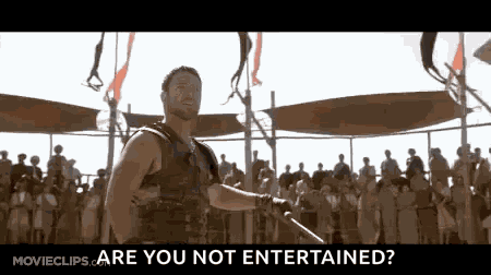 Maximus Entertained GIF