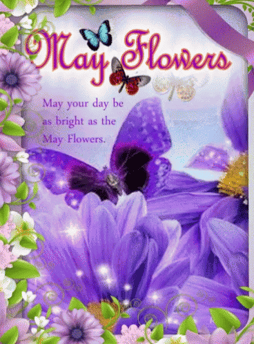 May Day Flowers Happy May Day GIF