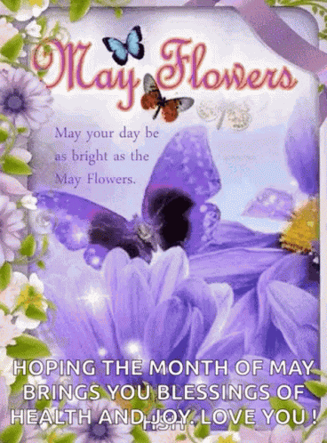 May Day Flowers Happy May Day GIF