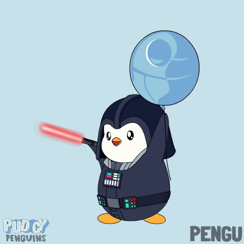 May The Fourth Be With You Penguin GIF