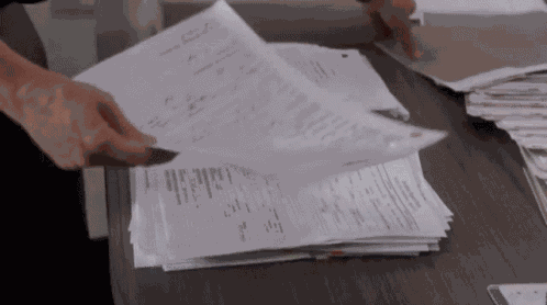 Maya Bishop Paperwork GIF