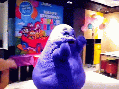 Mcdonalds Grimace GIF