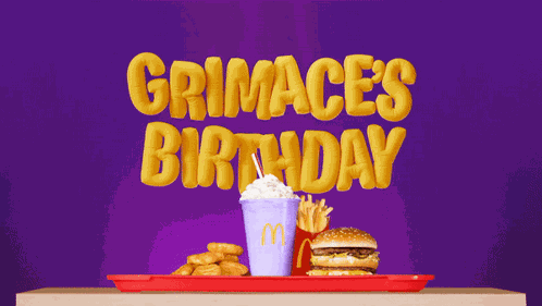 Mcdonalds Grimaces Birthday GIF
