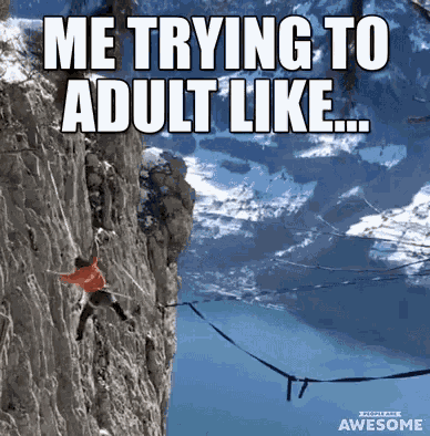 Me Tryingto Adult Like Adulting GIF