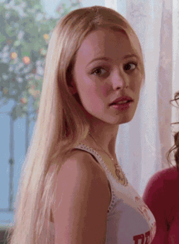Mean Girls Looking Around GIF