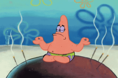 Meditate Patrick Star GIF