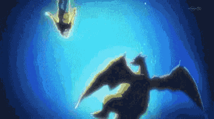 Mega Char Zard X Fusion GIF