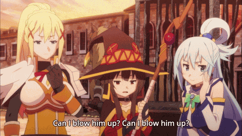 Megumin Annoyed GIF