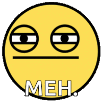 Meh Epic Smiley Sticker