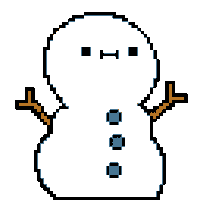 Melting Snowman Sticker