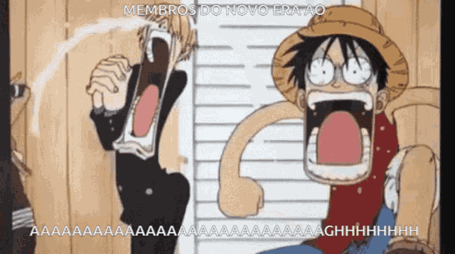 Membros Do Novoera Luffy Screma GIF