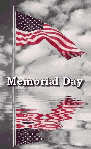 Memorial Day American Flag GIF