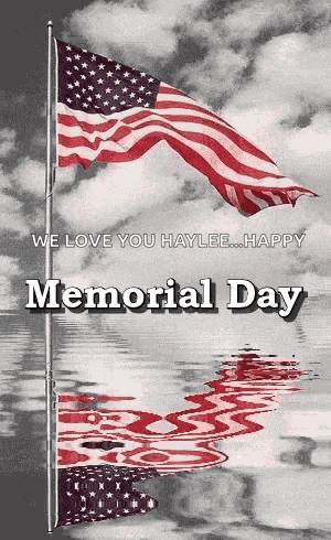 Memorial Day American Flag GIF
