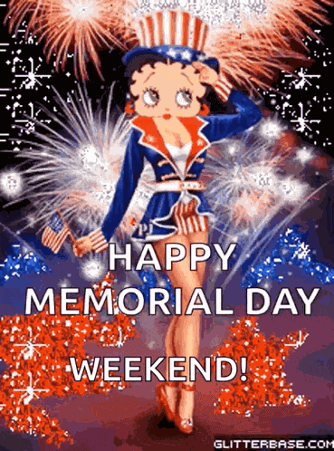 Memorial Day Betty Boop GIF