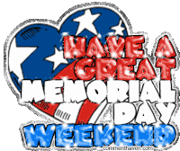 Memorial Weekend Sparkling Sticker