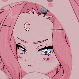 Meowmoonified Pink Hair GIF