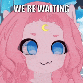 Meowmoonified Pink Hair GIF