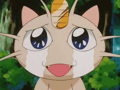 Meowth Crying GIF