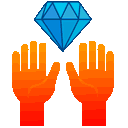 Merge Z Diamond Hands Sticker
