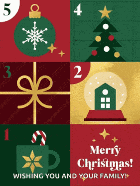 Merry Christmas 24 Good Health Love Peace Happiness Blessings GIF