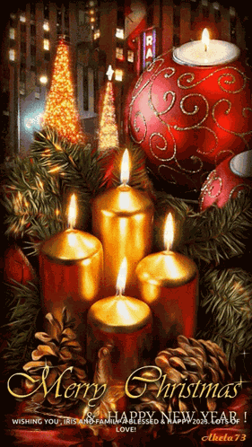 Merry Christmas And Happy New Year GIF