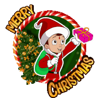 Merry Christmas Chhota Bheem Sticker
