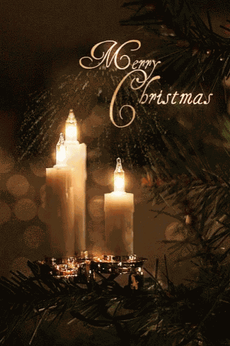 Merry Christmas Christmas Candle GIF