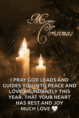 Merry Christmas Christmas Candle GIF