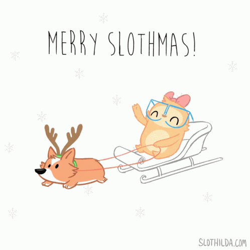 Merry Christmas Christmas Sloth GIF