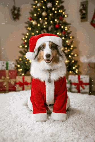 Merry Christmas Christmas Tree GIF