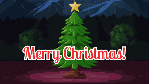 Merry Christmas Christmas Tree GIF