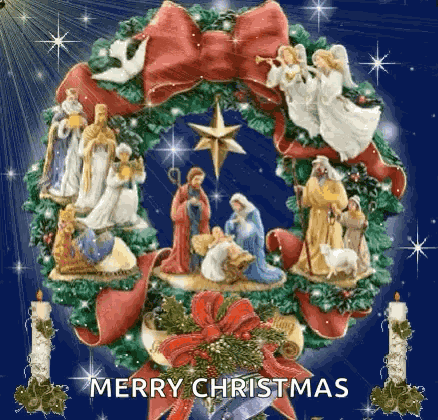 Merry Christmas Decorating GIF