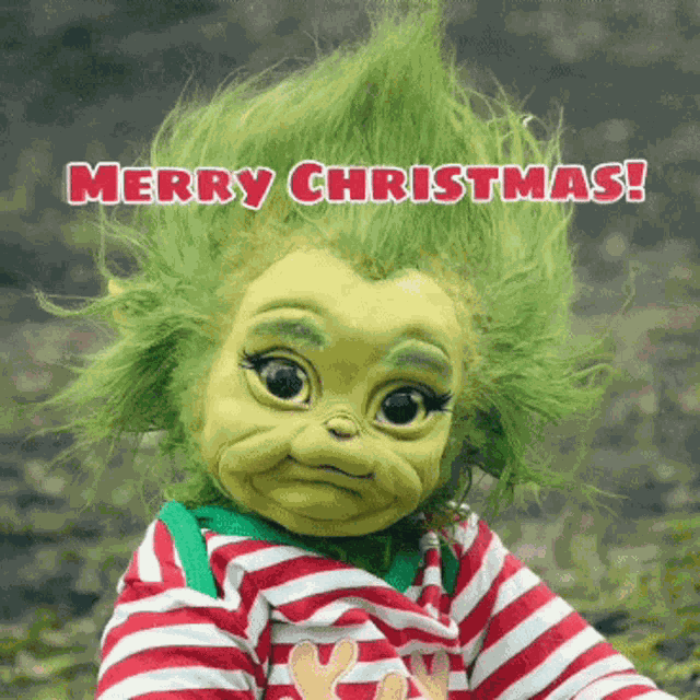 Merry Christmas Grinch Heart GIF