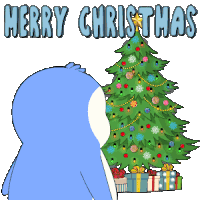 Merry Christmas Happy Holidays Sticker