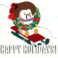 Merry Christmas Happy Holidays Sticker