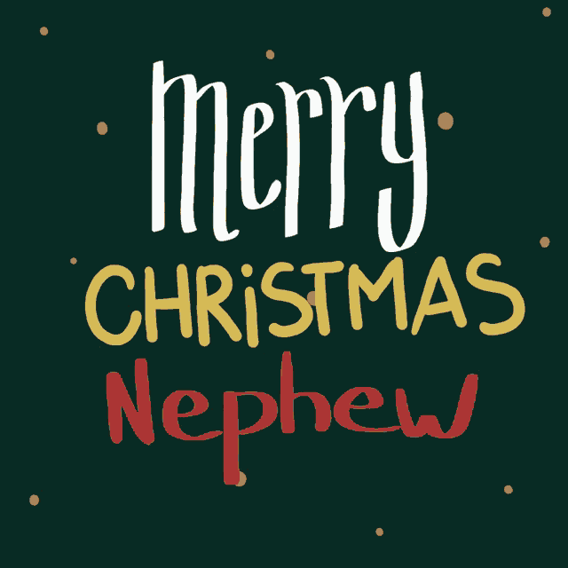 Merry Christmas Nephew Happy Holidays GIF
