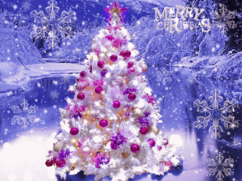 Merry Christmas White Christmas GIF