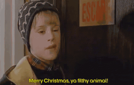 Merry Christmas Ya Filthy Animal GIF