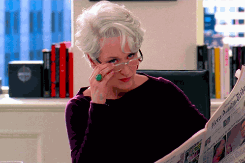 Meryl Streep Emily Blunt GIF